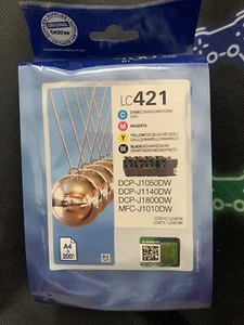 Genuine Brother LC421 Multipack Ink Cartridge LC421VAL DCP-J1140DW DCP J1050DW - Picture 1 of 1