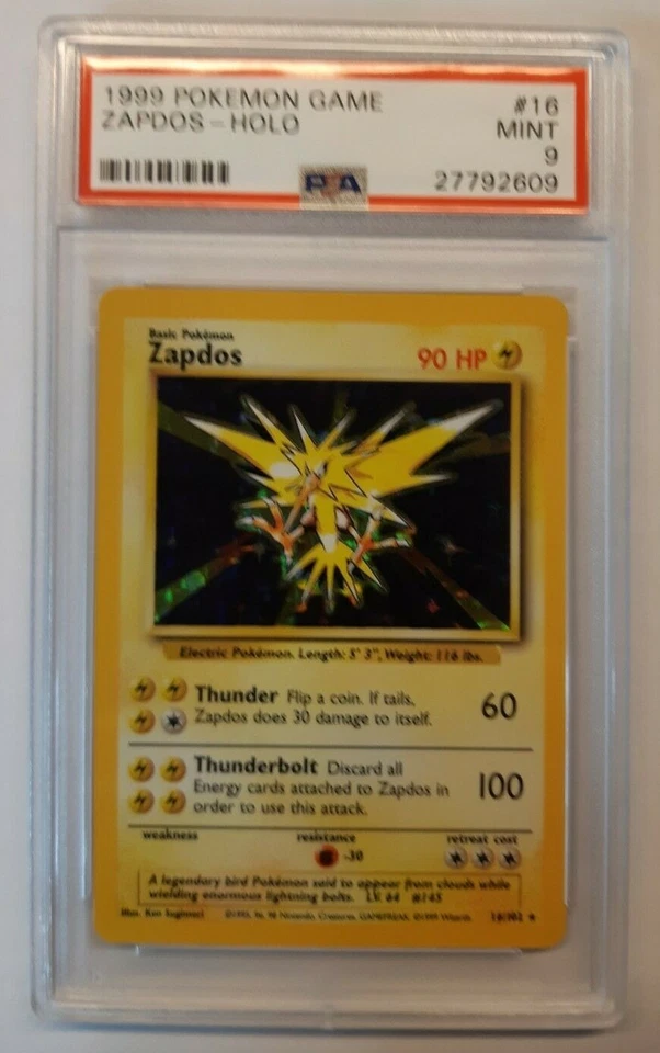 Zapdos 016/102 Base Set Holo