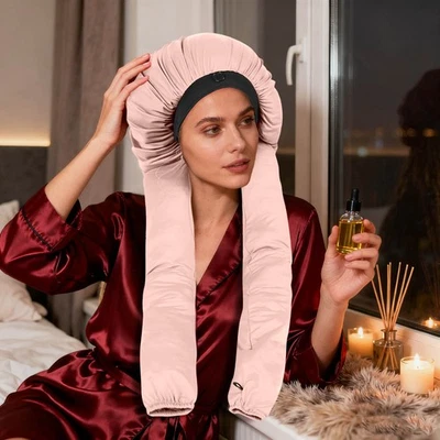 Bonnet For Sleeping 2 In 1 Long Braids Bonnet For Braids Reduce Hair Friction  - Image 1 of 4