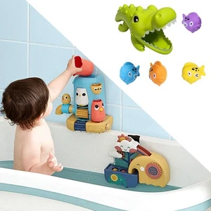 Preschool Bath Toys Bathtub Tub Fun Wash Shower Toys for Kids 18M+ - Picture 1 of 5