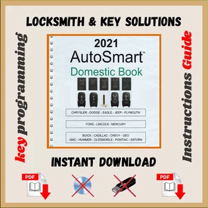Automotive Locksmith Key Guide - Domestic Vehicles Book Key Fob Programming - Picture 1 of 7