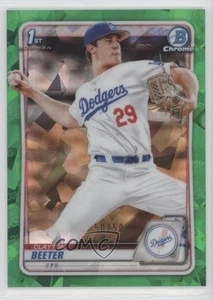 2020 Bowman Chrome Draft Sapphire Edition Green /50 Clayton Beeter #BD-30 - Picture 1 of 3
