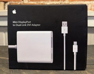 Apple Mini Displayport to Dual-Link DVI Adapter MB571LL/A A1306 NEW SEALED BOX - Image 1 of 2