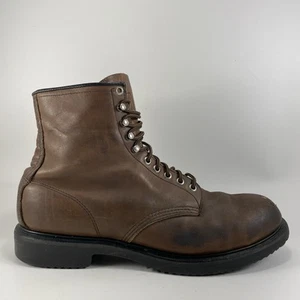 Red Wing Supersole 8” Brown Leather Work Made in USA Size 14 D Comp Toe - Picture 1 of 11
