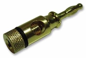 PRO SIGNAL - 4mm Plug, Goud/Zwart - Afbeelding 1 van 1