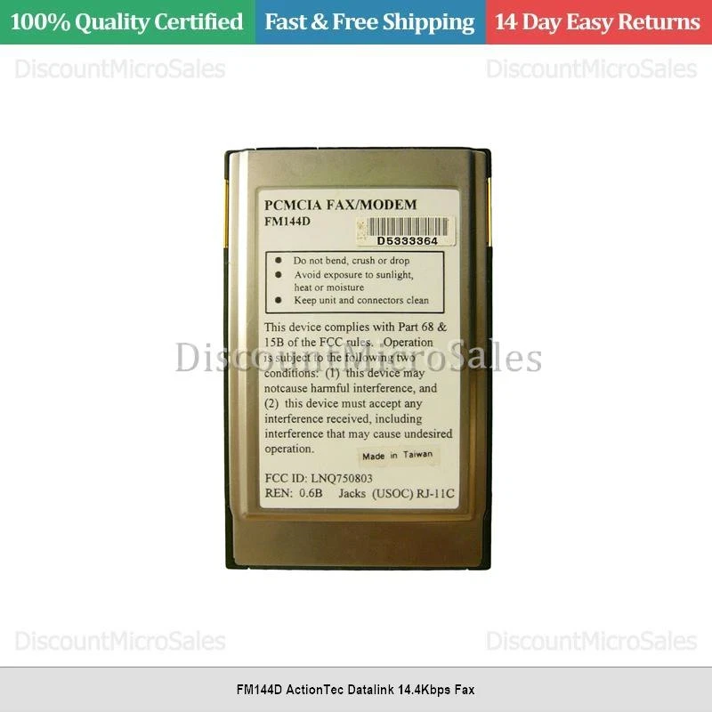 FM144D ActionTec Datalink 14.4Kbps Fax - Image 1 of 1