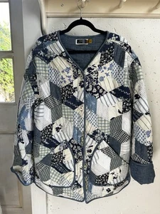 Polo Ralph Lauren Womens Reversible Quilted Patchwork Jacket Size M - Picture 1 of 6