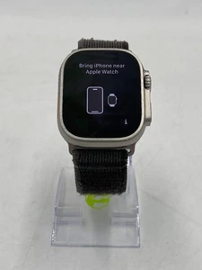 Bracelet nylon gris titane naturel Apple Watch Ultra 49 mm débloqué - Photo 1 sur 7