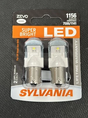 Sylvania ZEVO LED 1156 Pair Set LED Lamps Bulbs 7506/1141 NEW - Image 1 of 2