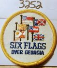 Six Flags Over Georgia embroidered sew on patch vintage 1973