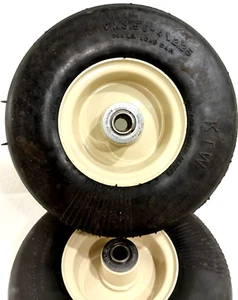 Set Of 603971 Grasshopper OEM 9x3.50-4\2.25 Semi Pneumatic Wheels For Front Deck - Picture 1 of 5