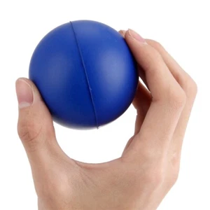 Blue Finger Exercise Rehabilitation Ball Strength Rehab Therapy Stress Relief - Picture 1 of 12