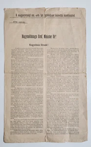 Seltene ungarische Juden im Newsletter über das neologische Judentum 1889 - Bild 1 von 3