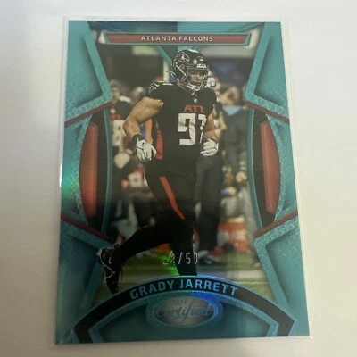2023 Panini Certified #7 GRADY JARRETT Mirror Teal SP 22/50 - Image 1 of 3