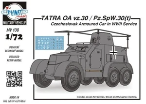 Planet Models 129-MV108 - 1/72 TATRA OA vz.30/Pz.SpW.30(t) Czechosl.Army - New - Picture 1 of 1