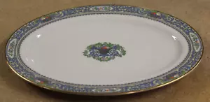 Plato para servir Lenox EE. UU. China patrón de otoño sello dorado mediano ovalado 16" - Imagen 1 de 4