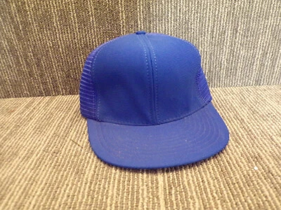 Vtg NOS Royal Blue SnapBack Cap Mesh Trucker Hat By Reynolds USA Made - Image 1 of 3