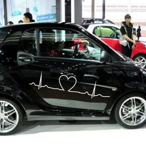 Car Decals Heart Stripes 47'' for Smart Vinyl Lower Door Panel Stickers ZC972 - Bild 1 von 5