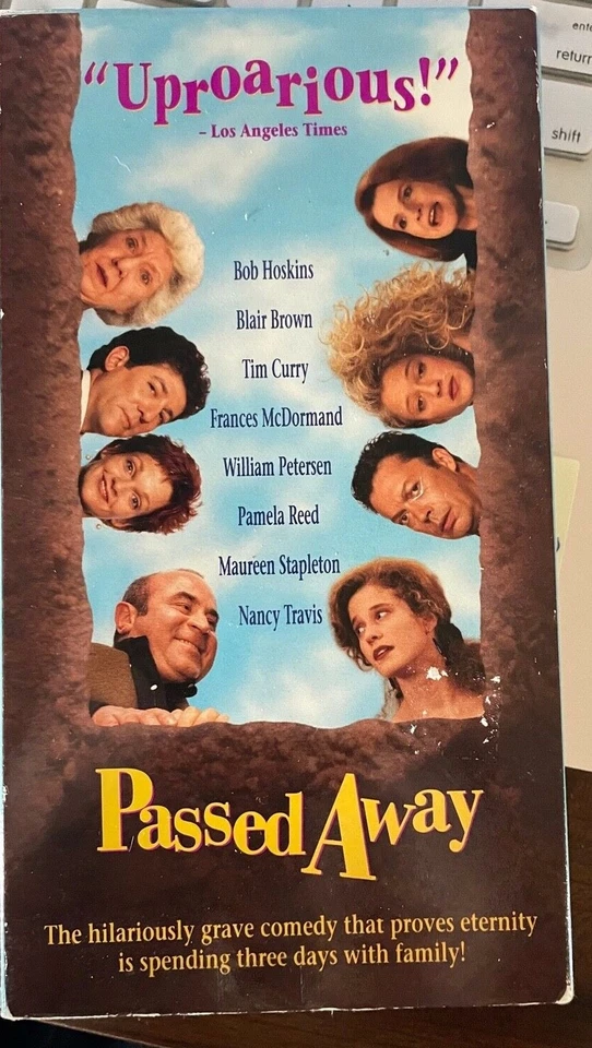 Passed Away (VHS) 1992 comedy stars Frances McDormand, Bob Hoskins, Tim Curry  - Image 1 of 1