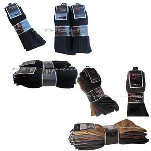 6 to 60 pairs Lots wholesale Knocker Men Black Mix Solid Dress Socks 9-11 10-13 - Picture 1 of 4