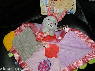 INFANTINO SECURITY BLANKET PETER RABBIT LILY LOVIE TEETHER CRINKLES LADYBUG 女孩 — 第 1/4 张图片