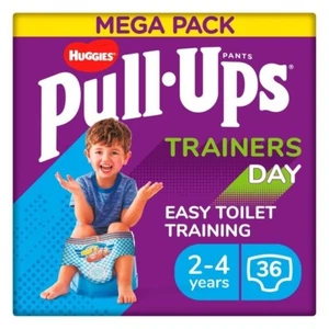 Huggies Pull-Ups Trainers Day Boys Nappy Pants, Size 5-6+ (2-4 Yrs) 36 per pack - Picture 1 of 1