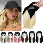Baseball Cap Hat with Synthetic Hairpiece Hat Wigs Long Straight Curly Wavy Wig