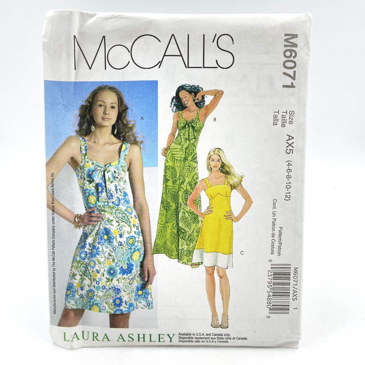 Mccall Pattern Talla Blusa Mujer Patrón De Costura McCalls 7356 Para Blusa  De Mujer, Proyecto De, image size:1200x1200