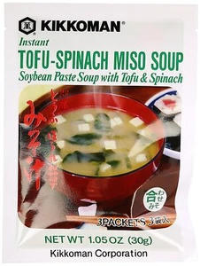 Kikkoman Instant Tofu-Spinach Miso Soup, 1.05 OZ (Pack of 6) - Picture 1 of 1
