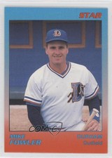 1989 Star Durham Bulls Blue/Orange Pink Card Stock Mike Fowler #11