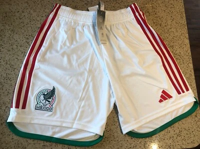 Mexico Adidas 22/23 Home Soccer Football Shorts NWT Asian Large Fits like Medium - Image 1 of 4
