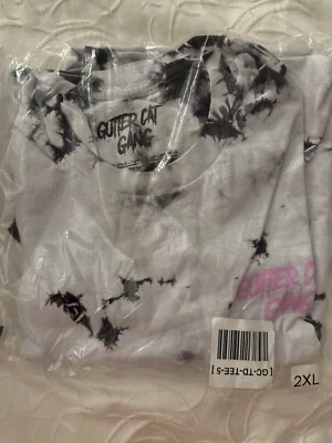 Camiseta Gutter Cat Gang Merch 1.0 Negra Blanca Tie Dye Talla XXL NUEVA NFT Foto 1 de 2