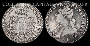 1/10 Ecu aux branches d'olivier 1784AA (Metz) Louis XVI Côte TTB 150€ (P) - Picture 1 of 1