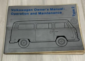1972 Volkswagen VW Bus Owners Manual Type 2 Van Campmobile Wagon Original *READ - Picture 1 of 7