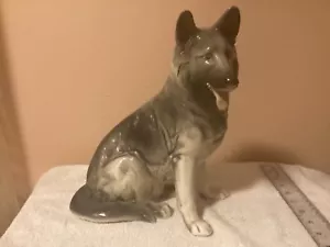 Keramik Deutscher Schäferhund Hund Figur (11"") - Bild 1 von 5