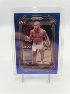 2023 Panini Prizm UFC Blue Prizm 55/175 Tony Gravely #148 Rookie RC