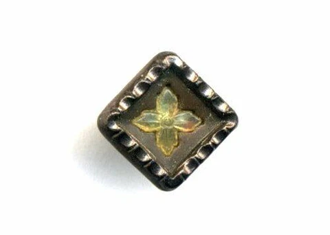 Doing Austrian Tinies? U Need Square!  Celluloid Center, Tiny Antique Button Cover