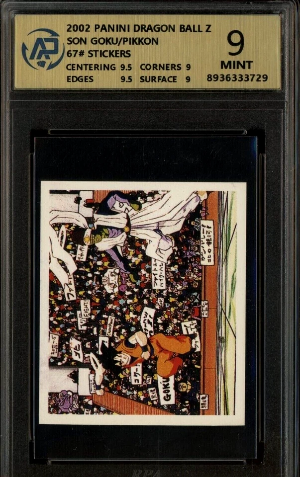 RARE 2002 Panini Dragon Ball Z Stickers #67 Son Goku Pikkon AP 9 MINT & bonus - Image 1 of 2