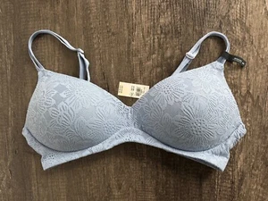Aerie Wireless 38C Light Blue Bra Real Good Mind The Planet (NWT) - Picture 1 of 7