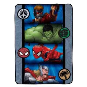 Marvel Avengers 45"x60" Coperta da Lancio in Pile, Vendicatori Coperte di Peluche per Bambini - Foto 1 di 3