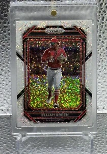 2023 Panini Prizm Baseball Elijah Green #49 White Sparkle SSP - Picture 1 of 10