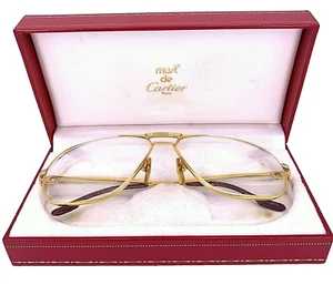 Cartier Vintage 1988 Vendome Aviator Size 64-14 Frames - Picture 1 of 11