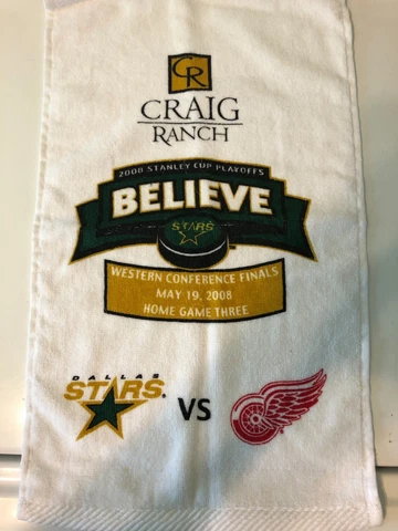 2008 Stanley Cup Playoffs Believe Rally Towel Home Game 3 Dallas Stars Cover