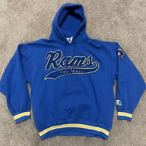 Vintage Los Angeles Rams Starter Script Hoodie Herren XL Blau NFL - Bild 1 von 11