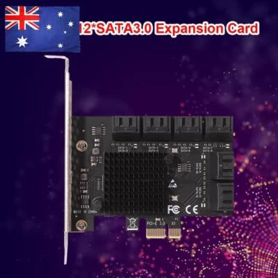 SA3112J PCIE Adapter 12 Port 6Gbps PCI-Express X1 to SATA 3.0 Controller Cards - Image 1 of 4