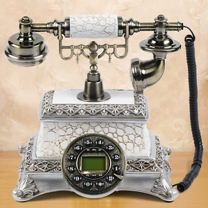 Retro Antyk Telefon stołowy Vintage Nostalgia Telefon stacjonarny Dom Biuro Dekoracja stołu - Zdjęcie 1 z 11