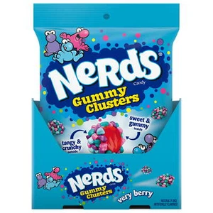Nerds Very Berry Gummy Clusters 5 Ounce Peg (Pack of 12) - Picture 1 of 4
