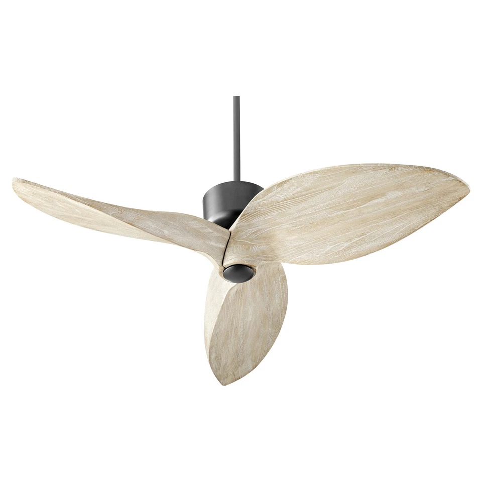Textured Black 52"Ceiling Fan from the Hawkeye Collection - Image 1 of 2