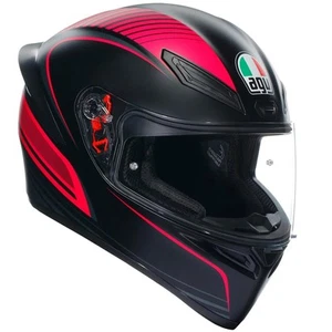 Integral Helm für Motorrad AGV K-1 K1 Warmup Multi Schwarz Fuchsie - Bild 1 von 3