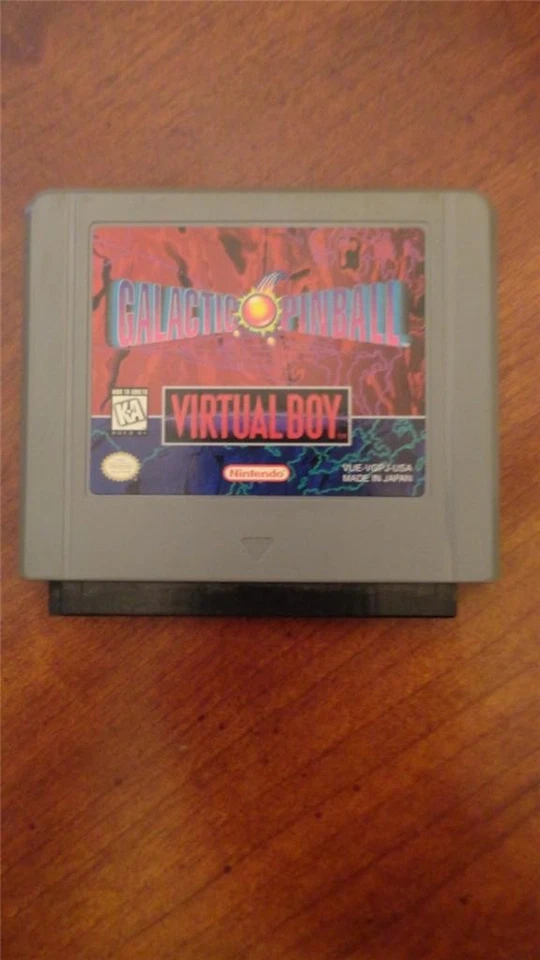 Nintendo 3D Virtual Boy VB Galactic Pinball Video Game US version - Image 1 of 1